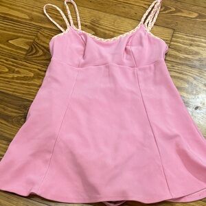 Mainstream Swim Dress Women’s Size 12 in Bubblegum Pink with Braided Straps